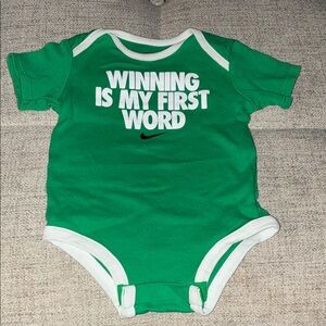 Nike Winning Slogan Green Bodysuit